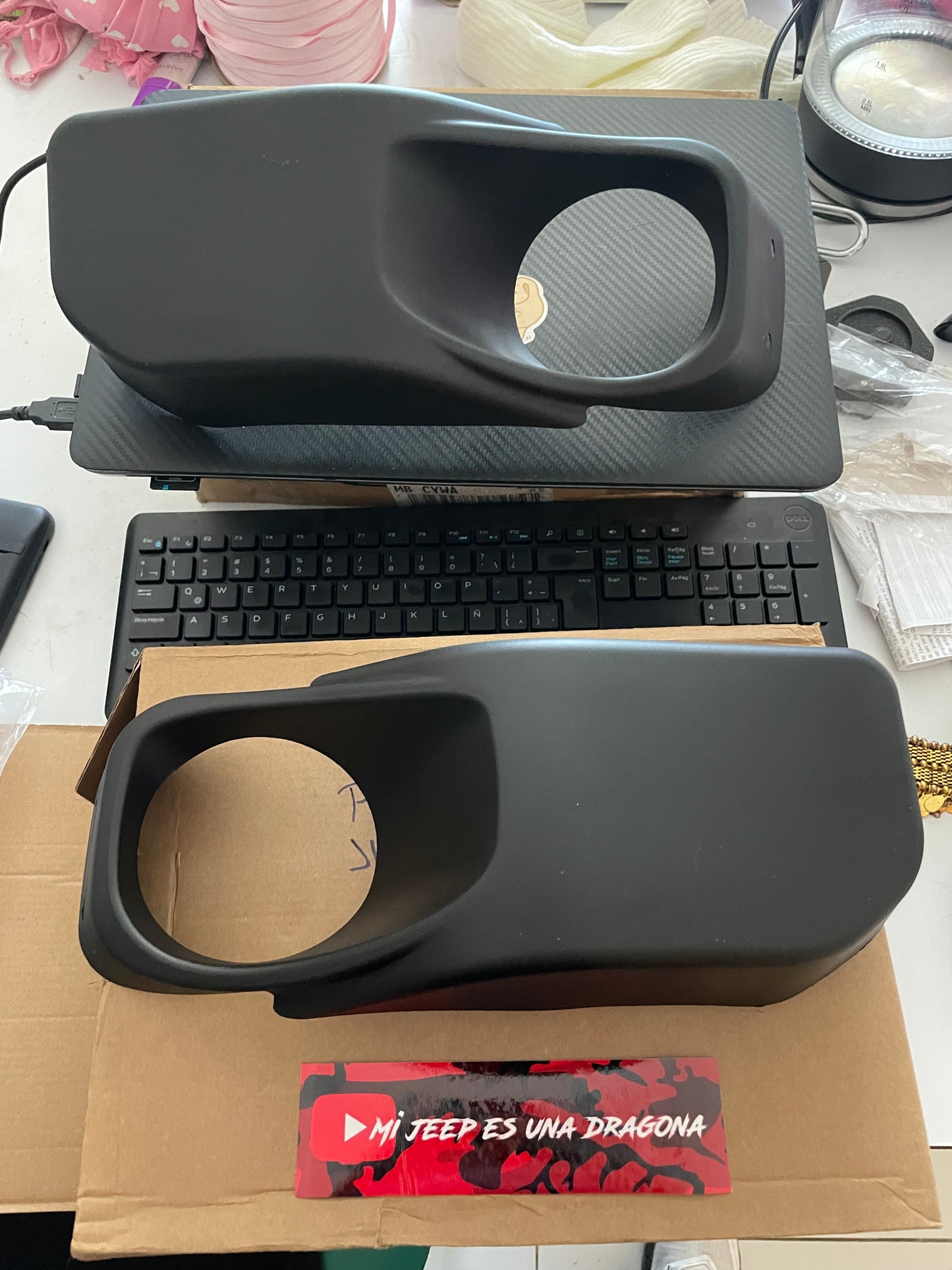 Cubiertas de faros defensa JK 10 aniversario Mopar