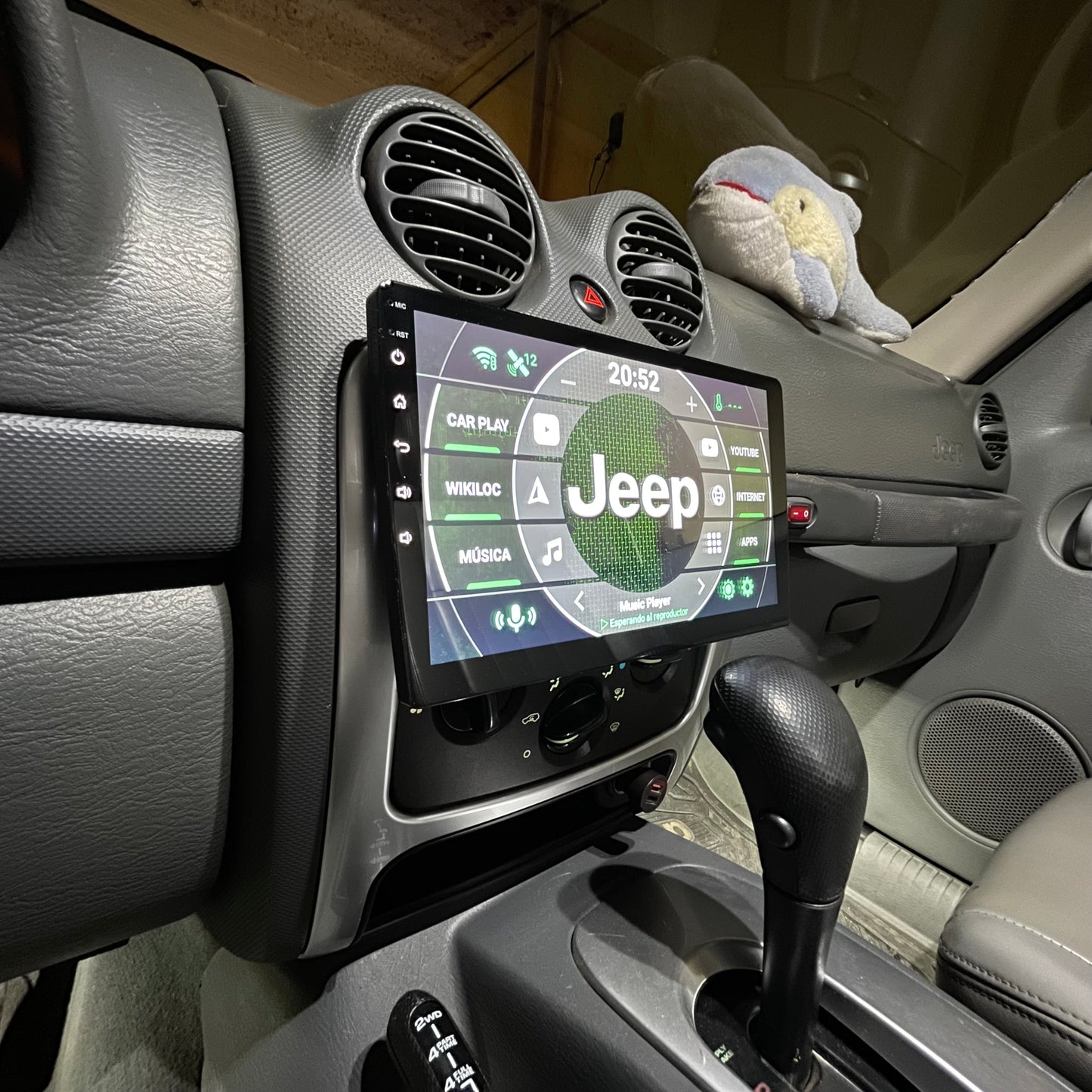 Estereo pantalla de 10" para Jeep con Apple Car Play y Android Auto