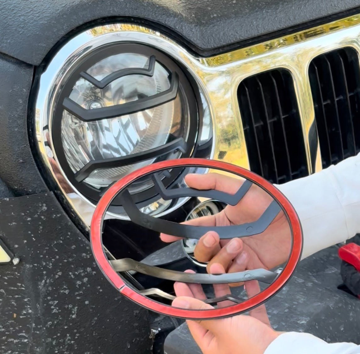 Embellecedores faros Angry eyes Jeep Liberty Wrangler ojos enojados