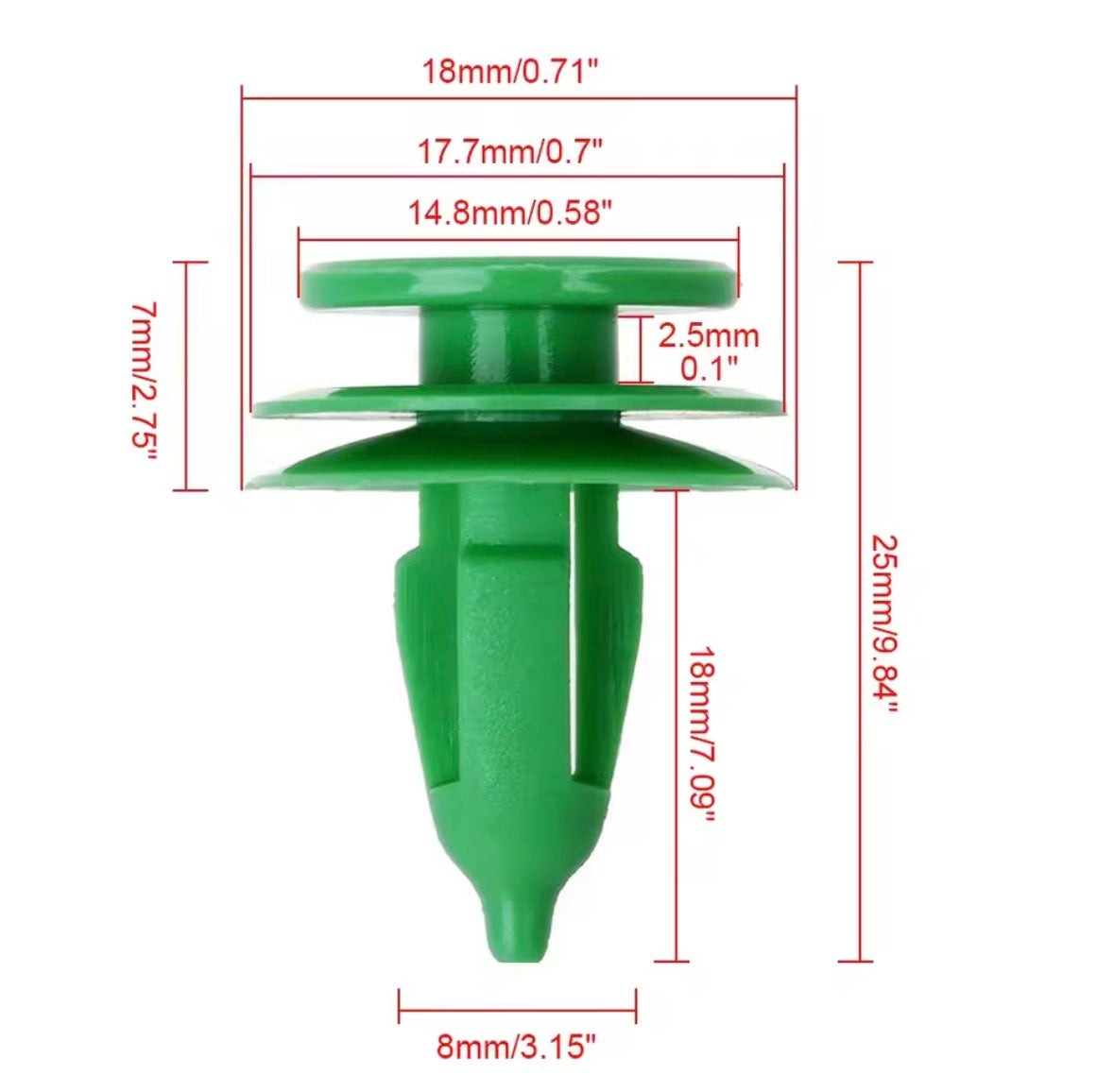 Paquete de 10 Grapas para tapas de puerta Jeep Liberty Jeep Wrangler TJ
