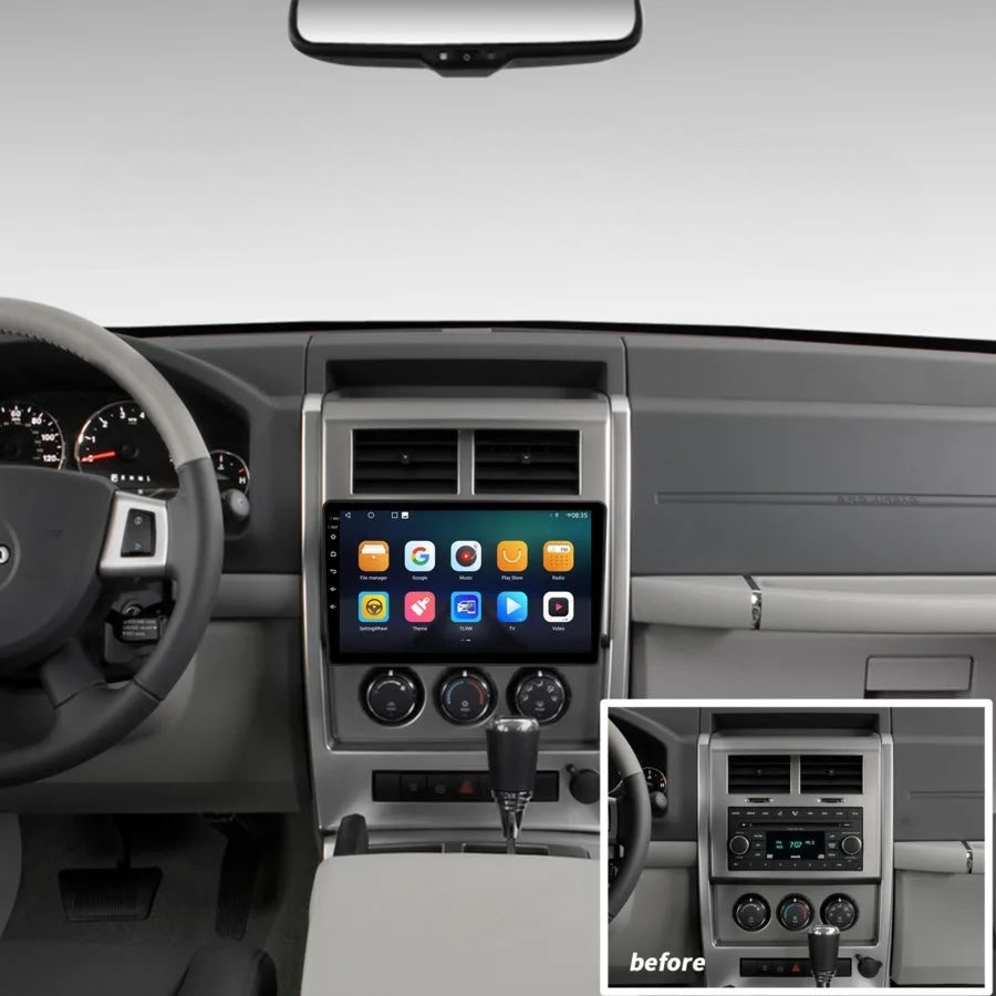 Estereo pantalla de 10" para Jeep con Apple Car Play y Android Auto