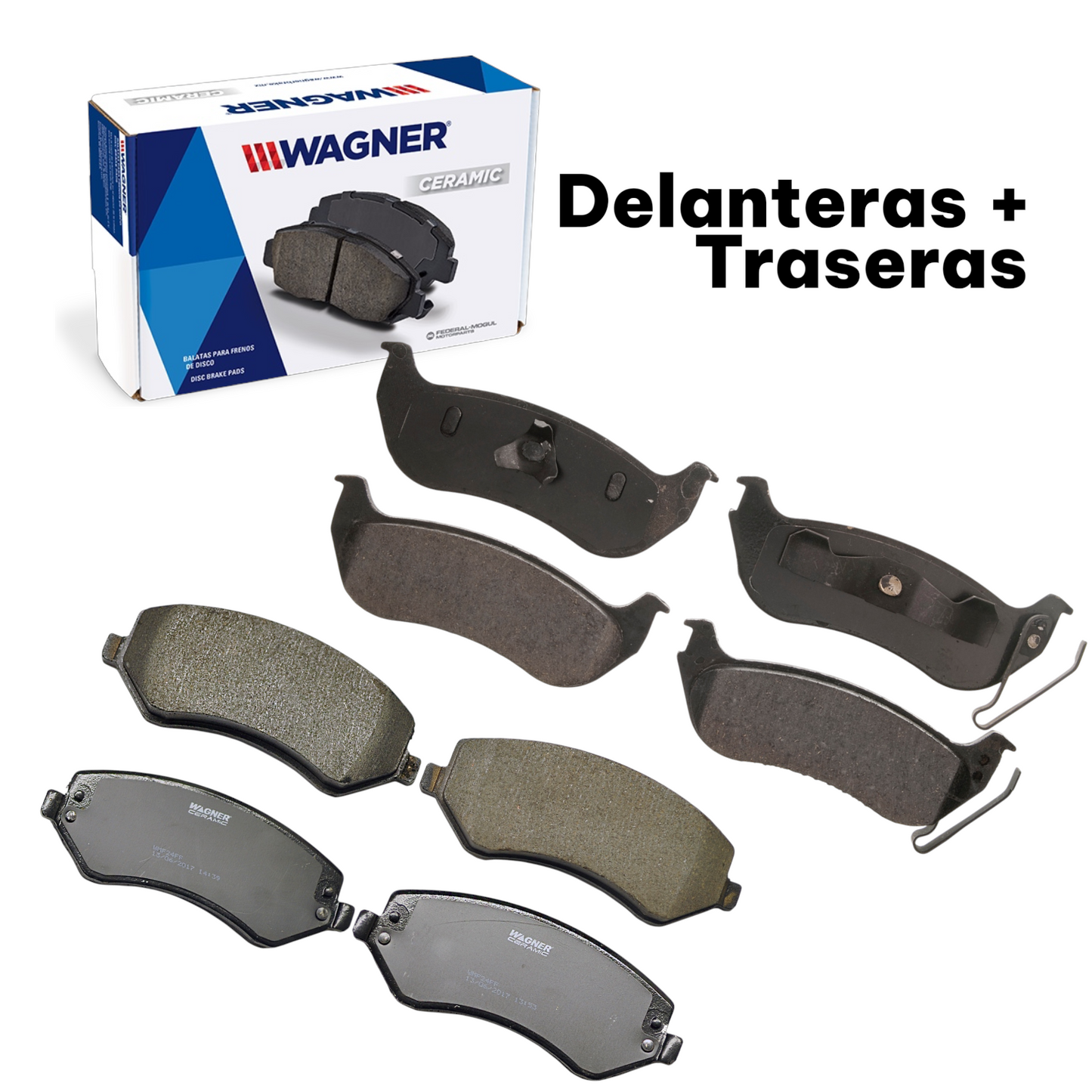 Kit de balatas delanteras y traseras cerámicas Liberty 2002-2007