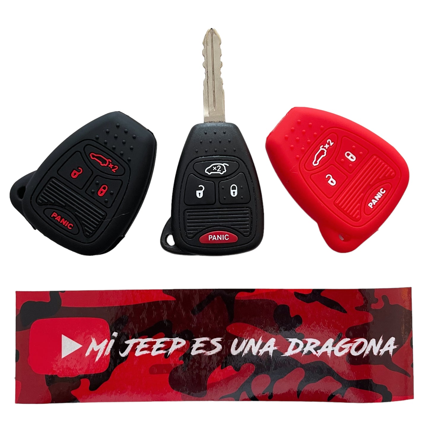 Funda para llave de Jeep Liberty, Wrangler, Grand Cherokee