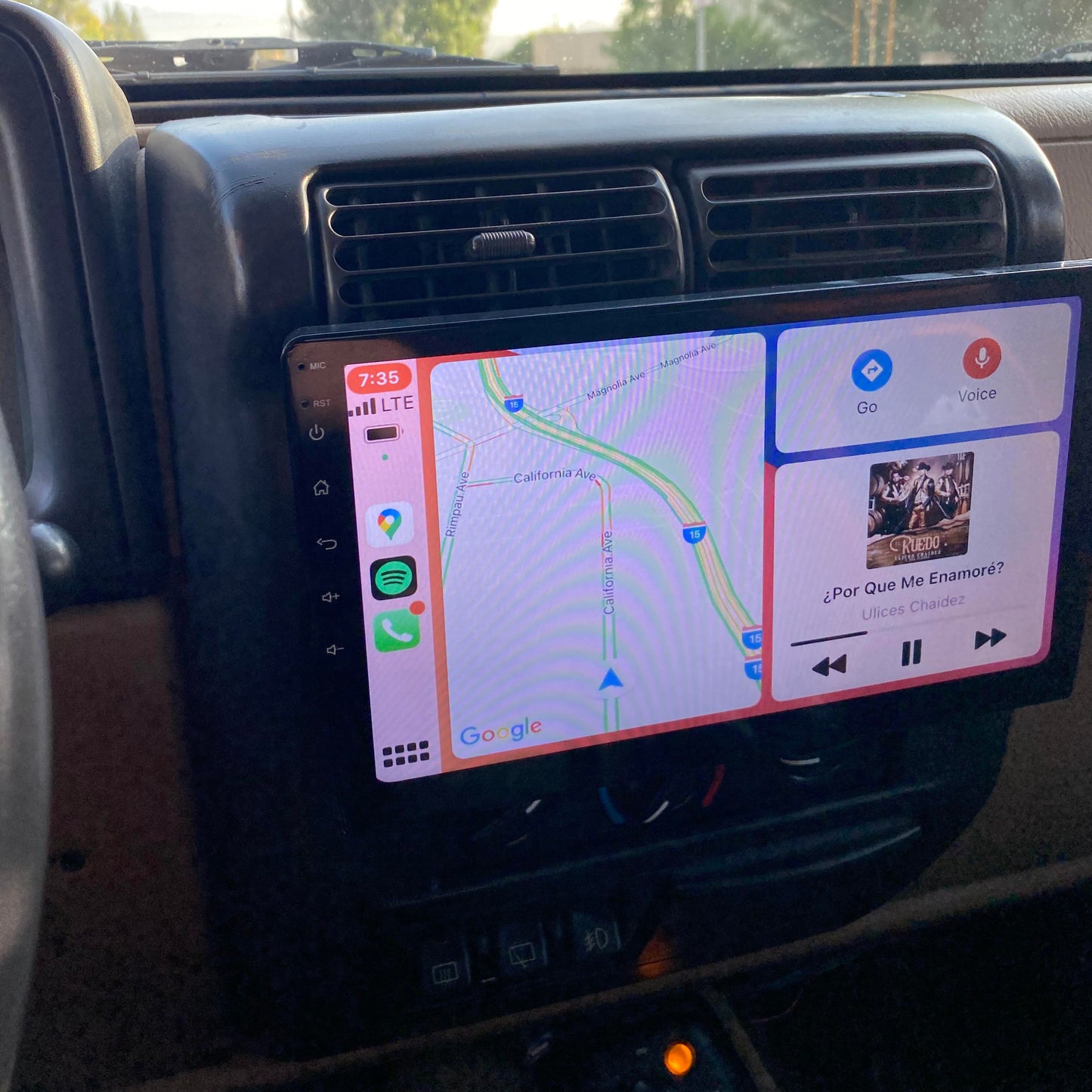Estereo pantalla de 10" para Jeep con Apple Car Play y Android Auto