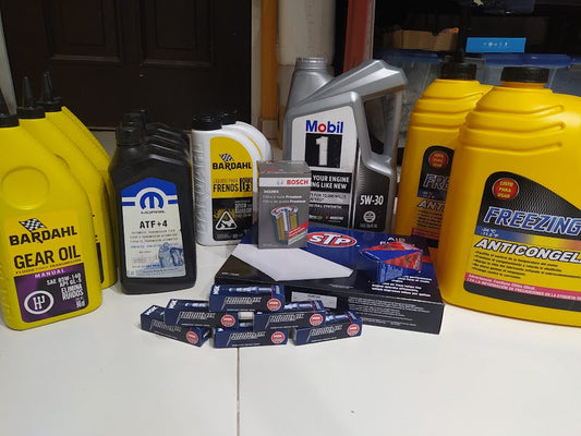Capacidades y tipos de Fluidos Jeep Liberty