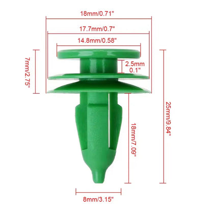 Paquete de 10 Grapas para tapas de puerta Jeep Liberty Jeep Wrangler TJ
