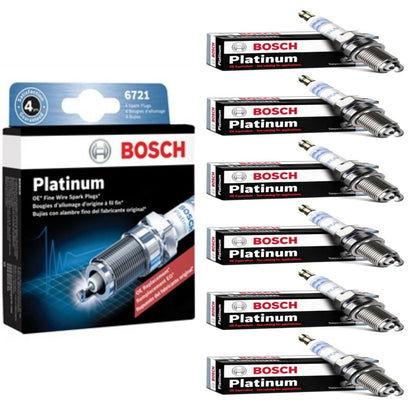 6 bujías de platino para Jeep Liberty 3.7 V6 2002-2013