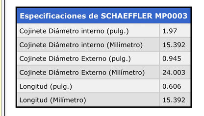 Juego de balero / buje del piloto del embrague Jeep Liberty