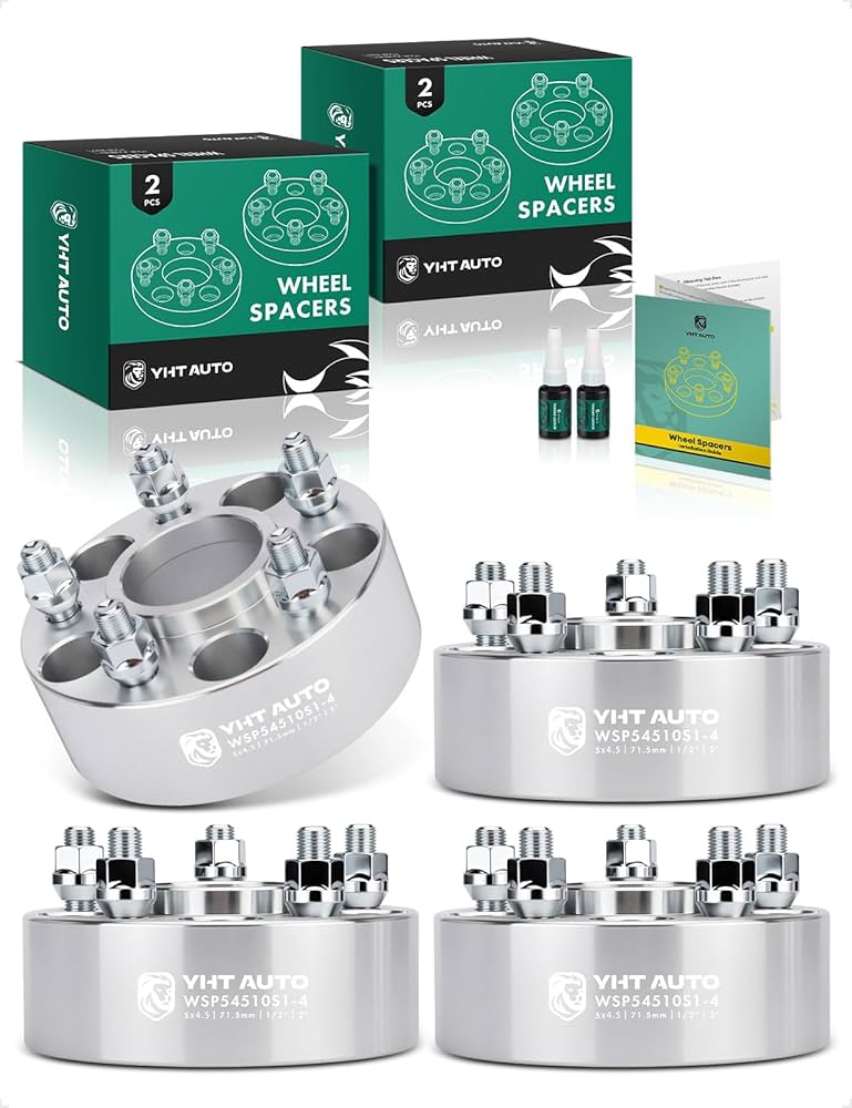 4 piezas espaciadores de rin 5x4.5 2 pulgadas