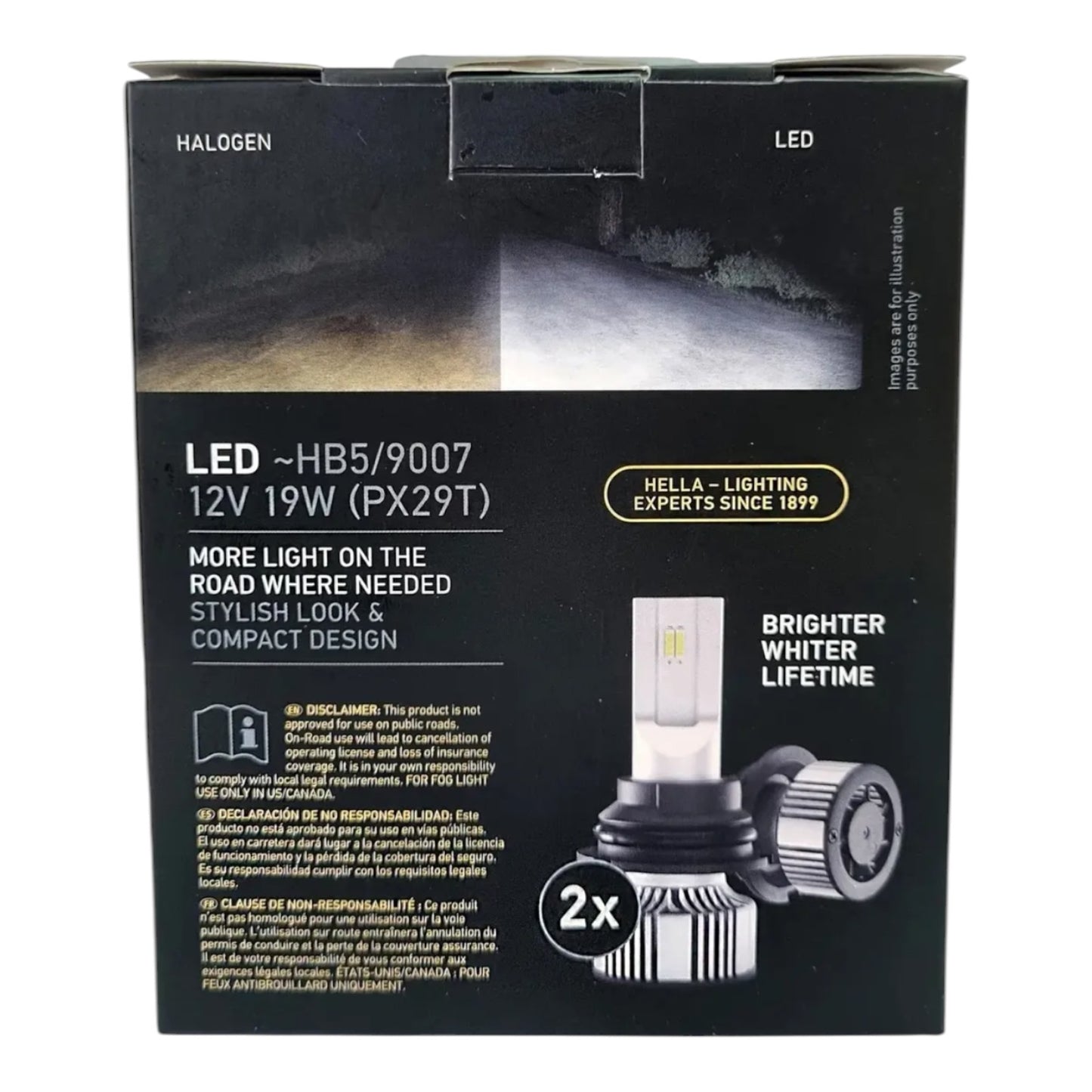 Luces LED HELLA para faros principales (02-07) Jeep Liberty 9007