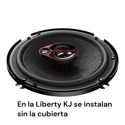 Par de bocinas delanteras o traseras puertas Jeep Liberty KJ 2002 a 2007 Pioneer