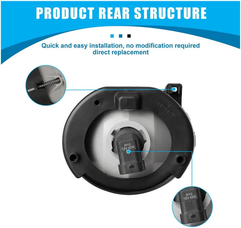 Par de faros de niebla para Jeep Liberty 02-04