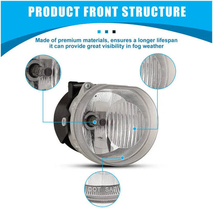 Par de faros de niebla para Jeep Liberty 02-04